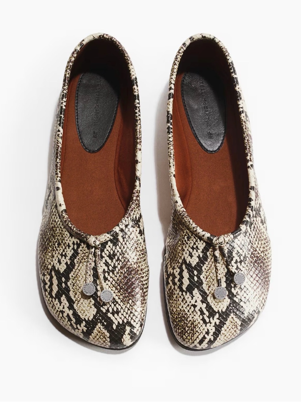 Stella McCartney x H&M Snake-Print Ballet Flats